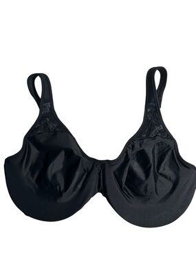 Bali Black Full Coverage Bra 34DD Underwire Smooth Cups Comfort
